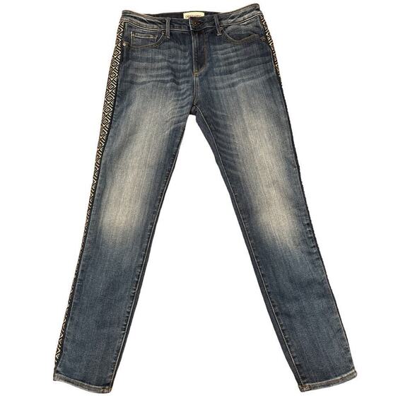 Driftwood Jackie High Rise Side Stripe Skinny Jeans Size 28 - Picture 1 of 7